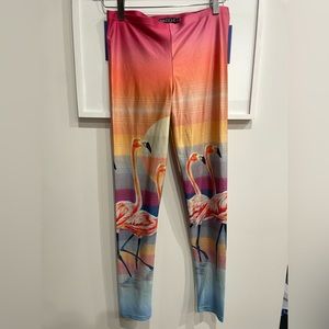 We are handsome leggings - flamingo print